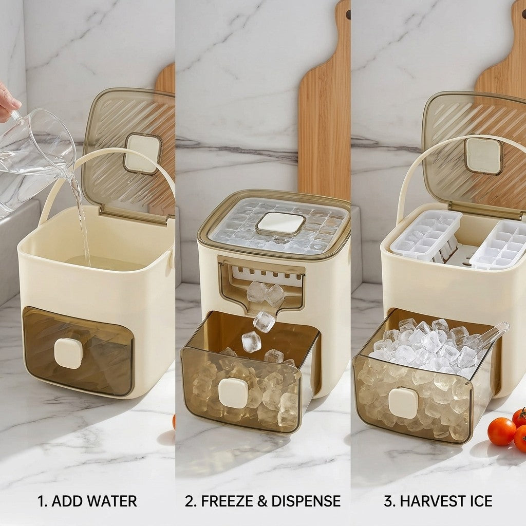 Portable Ice Maker Storage Drawer